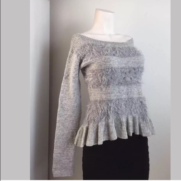 Anthropologie Sleeping On Snow Gray Sweater - Picture 5 of 7